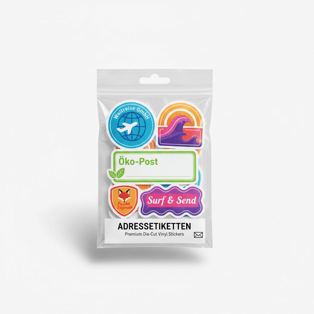 Adressetiketten — Etiketten