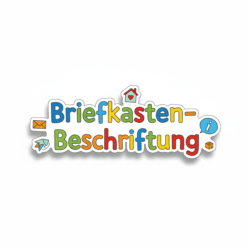 Briefkasten-Beschriftung — Klebebuchstaben