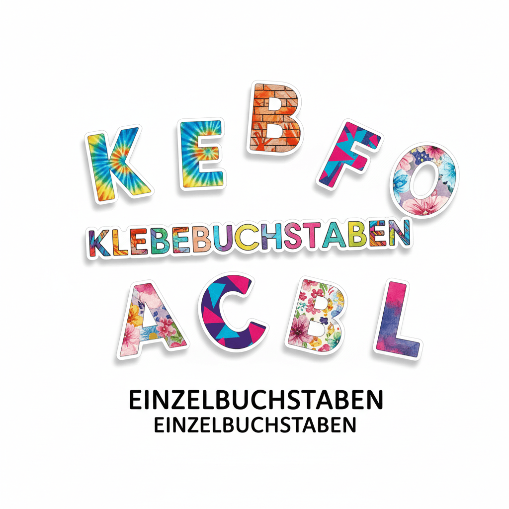Einzelbuchstaben — Klebebuchstaben