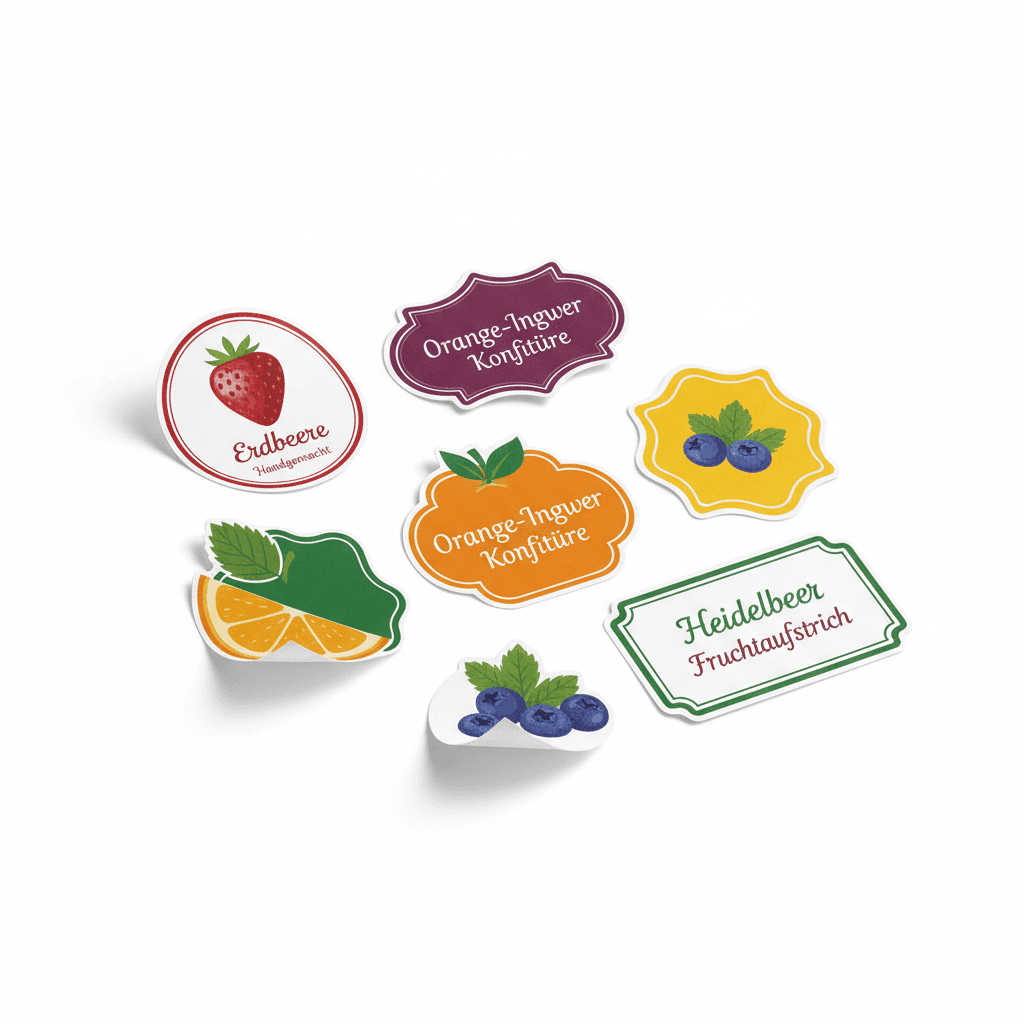 Marmeladenetiketten — Etiketten