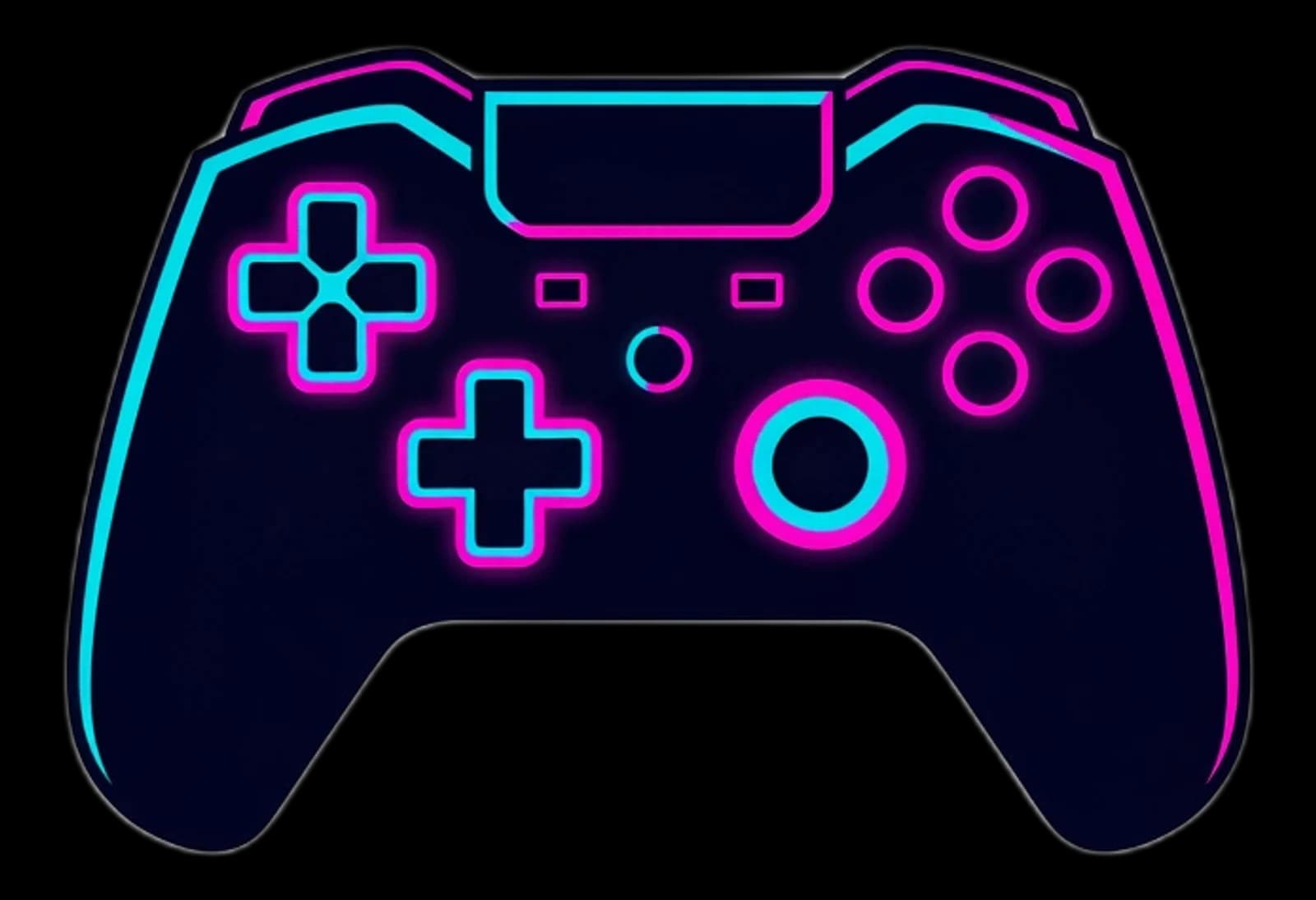 Neon Game Controller 2
