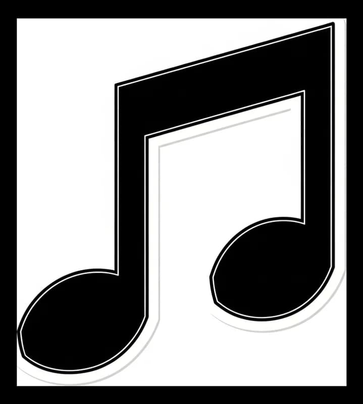 Musik-Note — Aufkleber