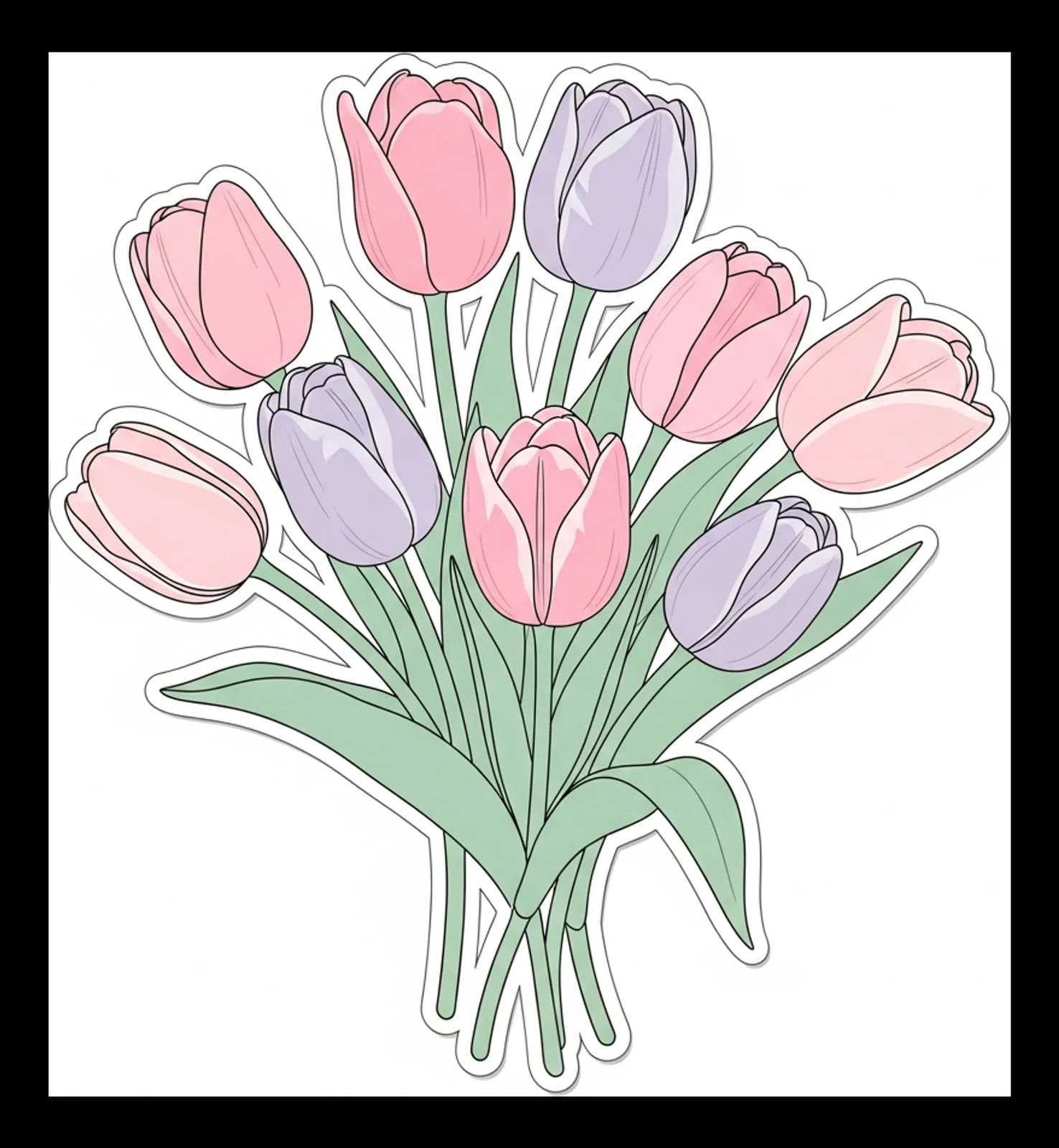 Pastell-Tulpen-Garten 2