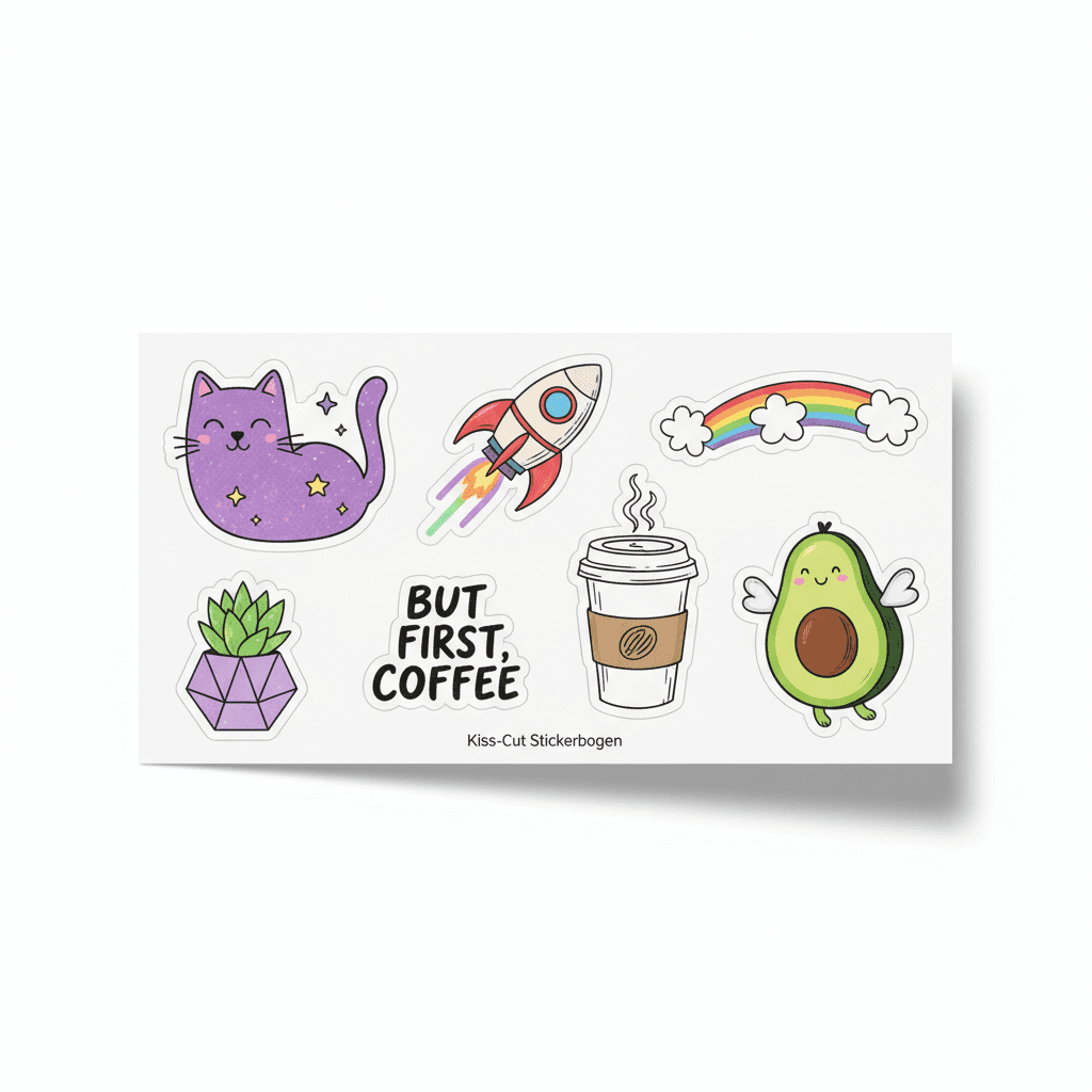 Kiss-Cut Stickerbogen — Stickerbogen