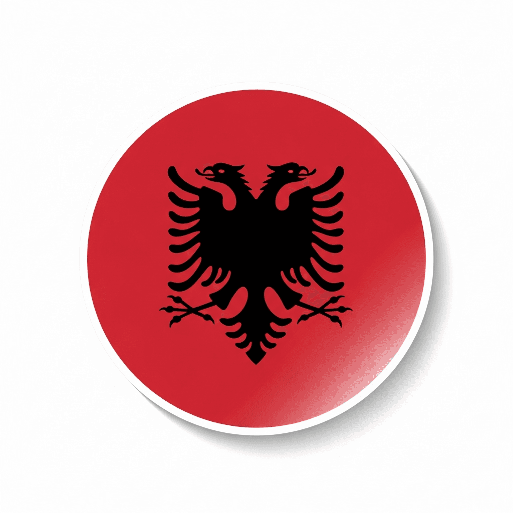 Albanien Sticker — Albanien