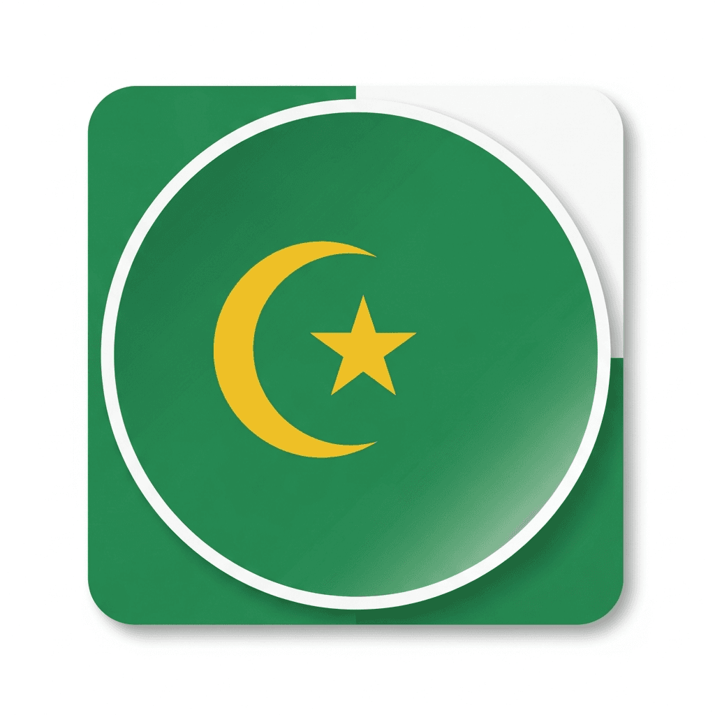 Mauretanien Sticker — Mauretanien