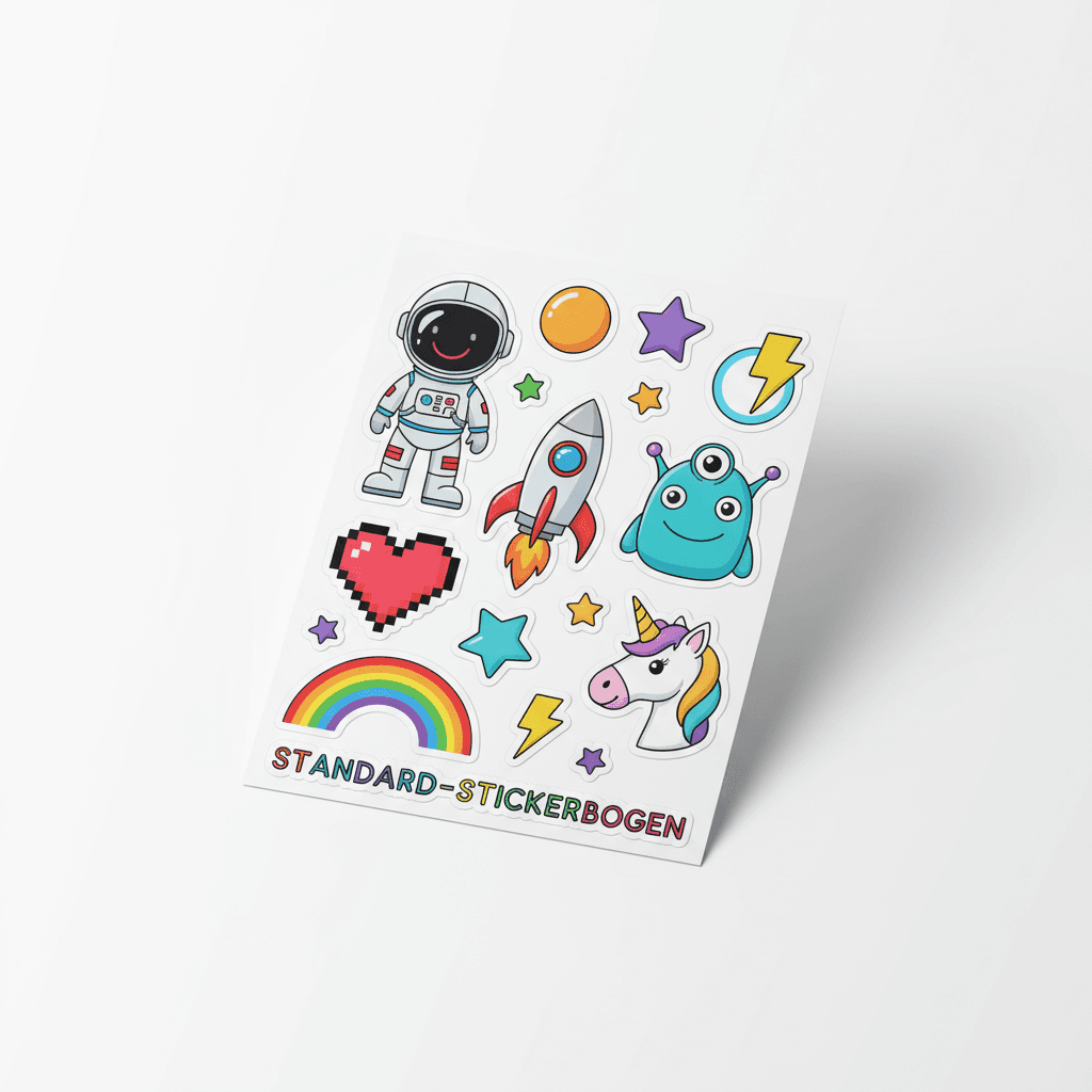 Standard-Stickerbogen — Stickerbogen